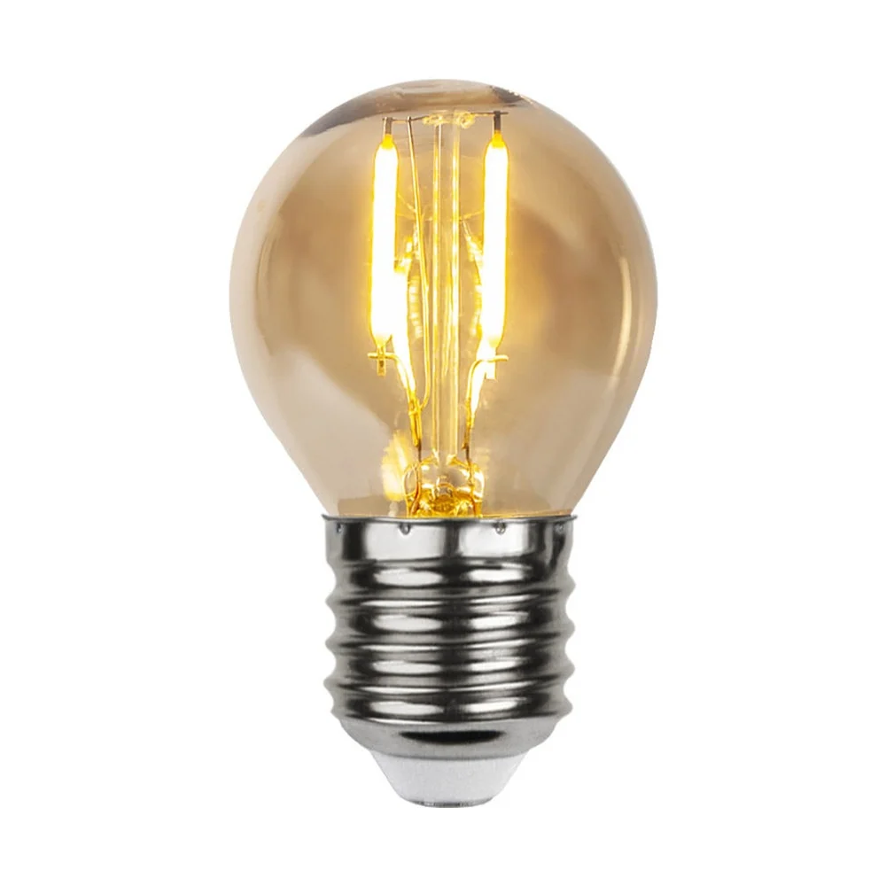 LOW VOLTAGE borostyán 4 db-os kisfeszültségű LED izzó E27 G45