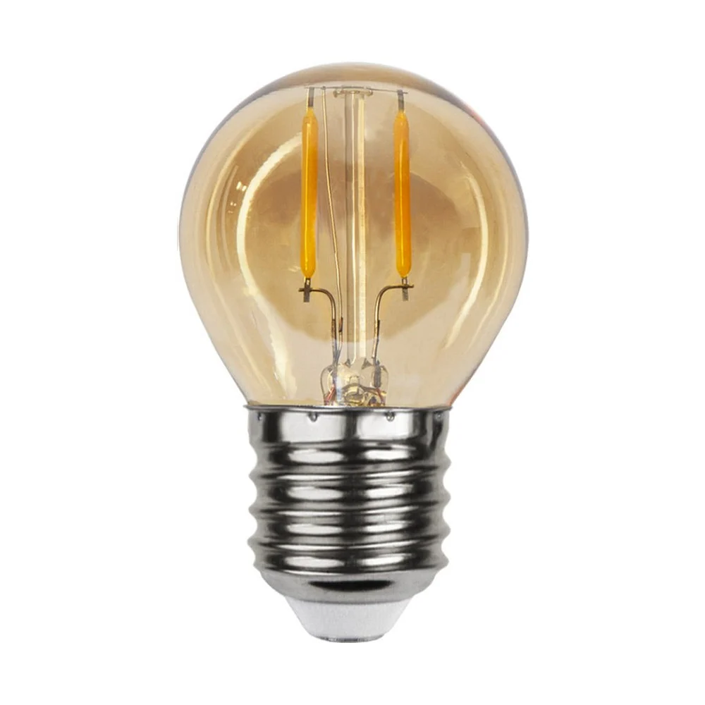 LOW VOLTAGE borostyán 4 db-os kisfeszültségű LED izzó E27 G45