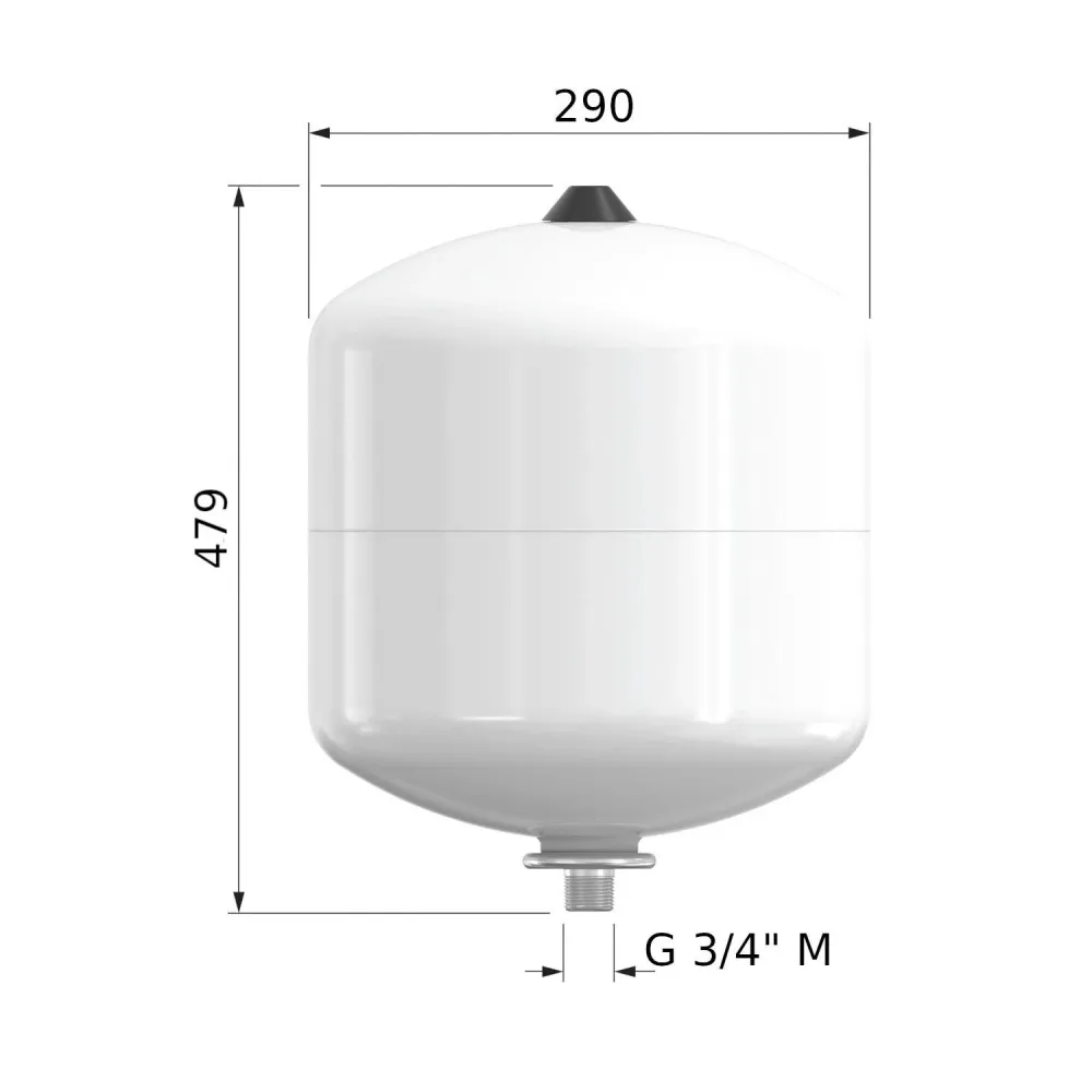 Flamco Flofix ivóvizes tágulási tartály 25L/4 (10bar) (25293)