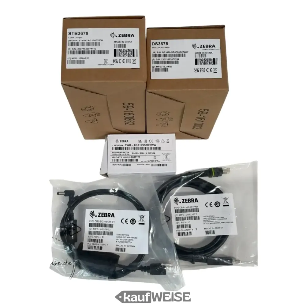 Zebra DS3678 Bluetooth ipari szkenner töltőállomással
