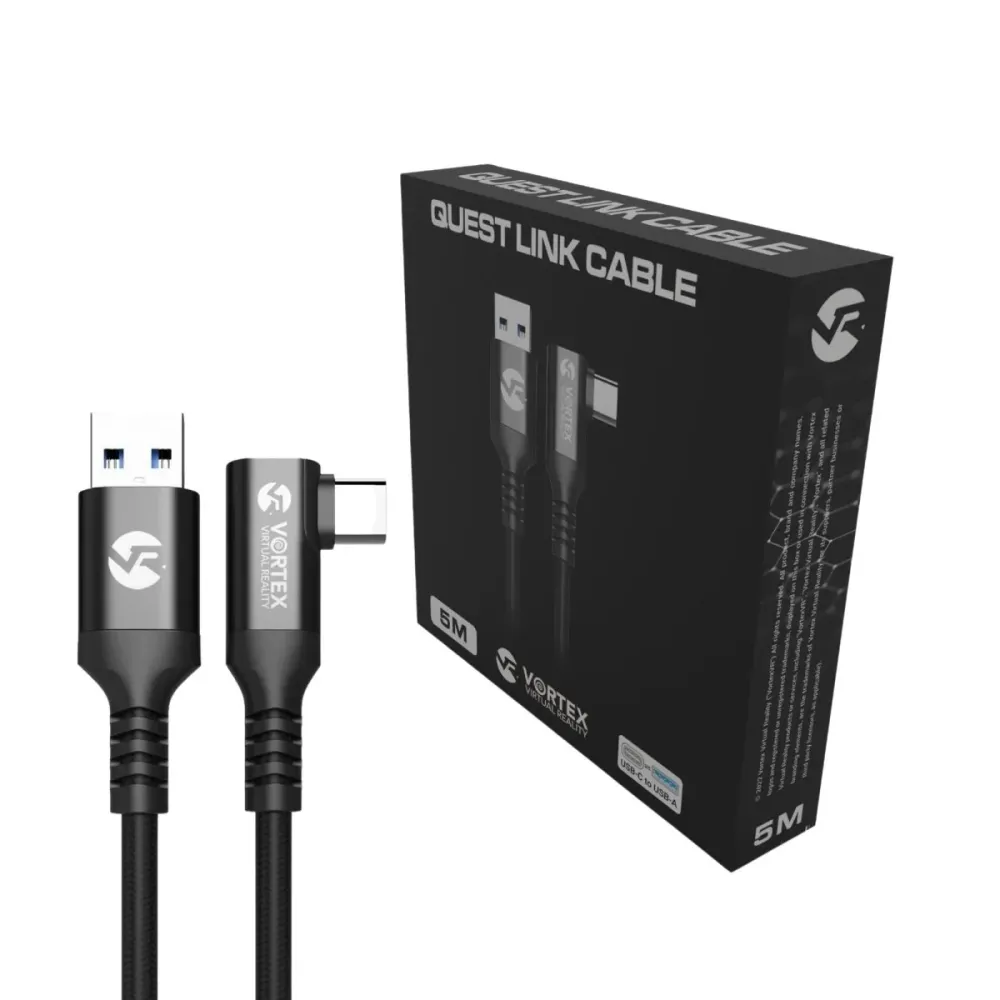 5 méteres kábel VortexVR USB- és Meta Quest Link között | Quest 3S Quest 3 Quest 2