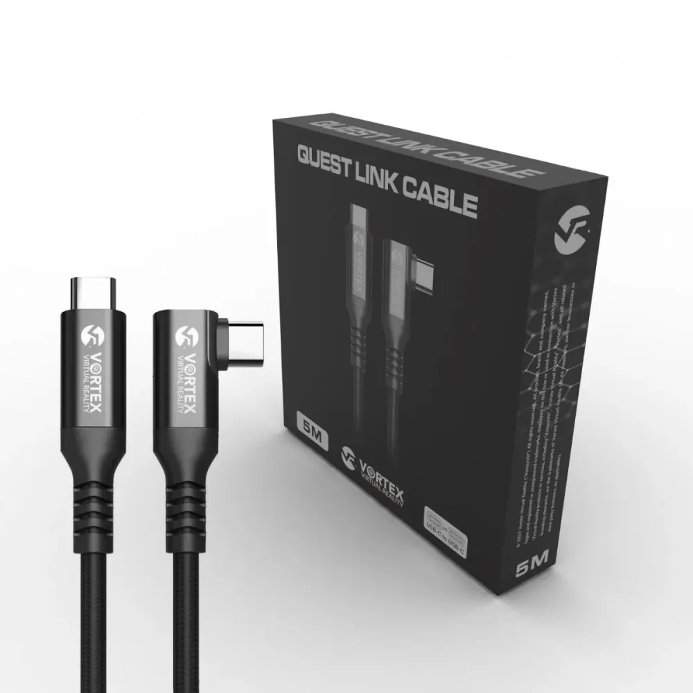 VortexVR kábel 5m + rögzítő | USB-C | Quest 3 Quest 3S Quest 2