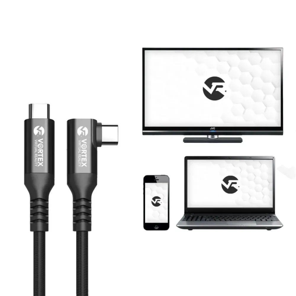 VortexVR kábel 5m + rögzítő | USB-C | Quest 3 Quest 3S Quest 2
