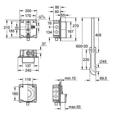 Grohe WC-öblítőszelep (37157000)