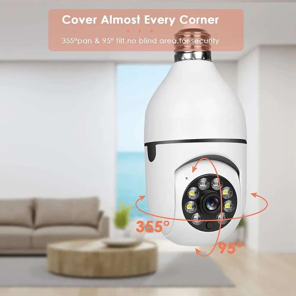 Forgatható Smart Wifi IP kamera E27