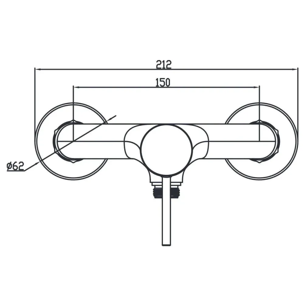 Wellis Comino zuhany csaptelep, 21,2x18x10,8 cm (ACS0267)
