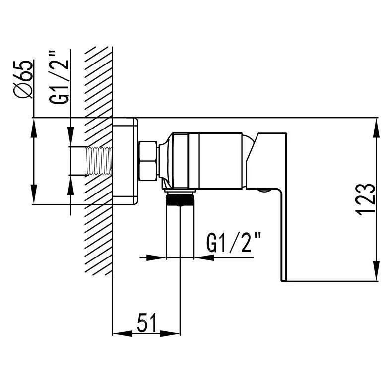 Wellis Mamba zuhany csaptelep, 21,5x13x12,3 cm (ACS0273)