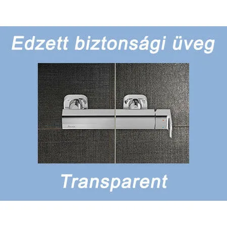 Ravak PPS 100 fix oldalfal fehér + transparent ( 90GA0100Z1 )