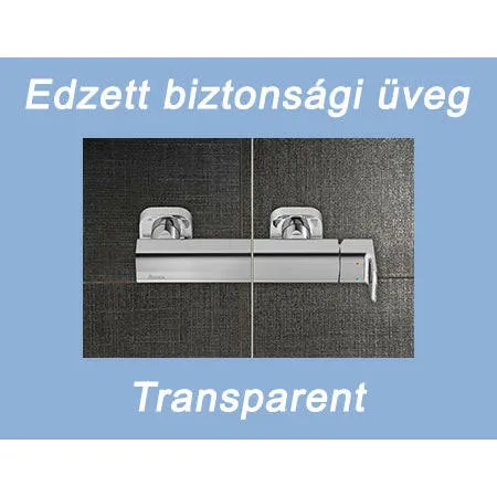 Ravak SMPS 100 fix oldalfal króm + transparent jobbos ( 9SPA0A00Z1 )