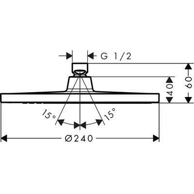 Hansgrohe Crometta S 240 1jet fejzuhany (26723000)