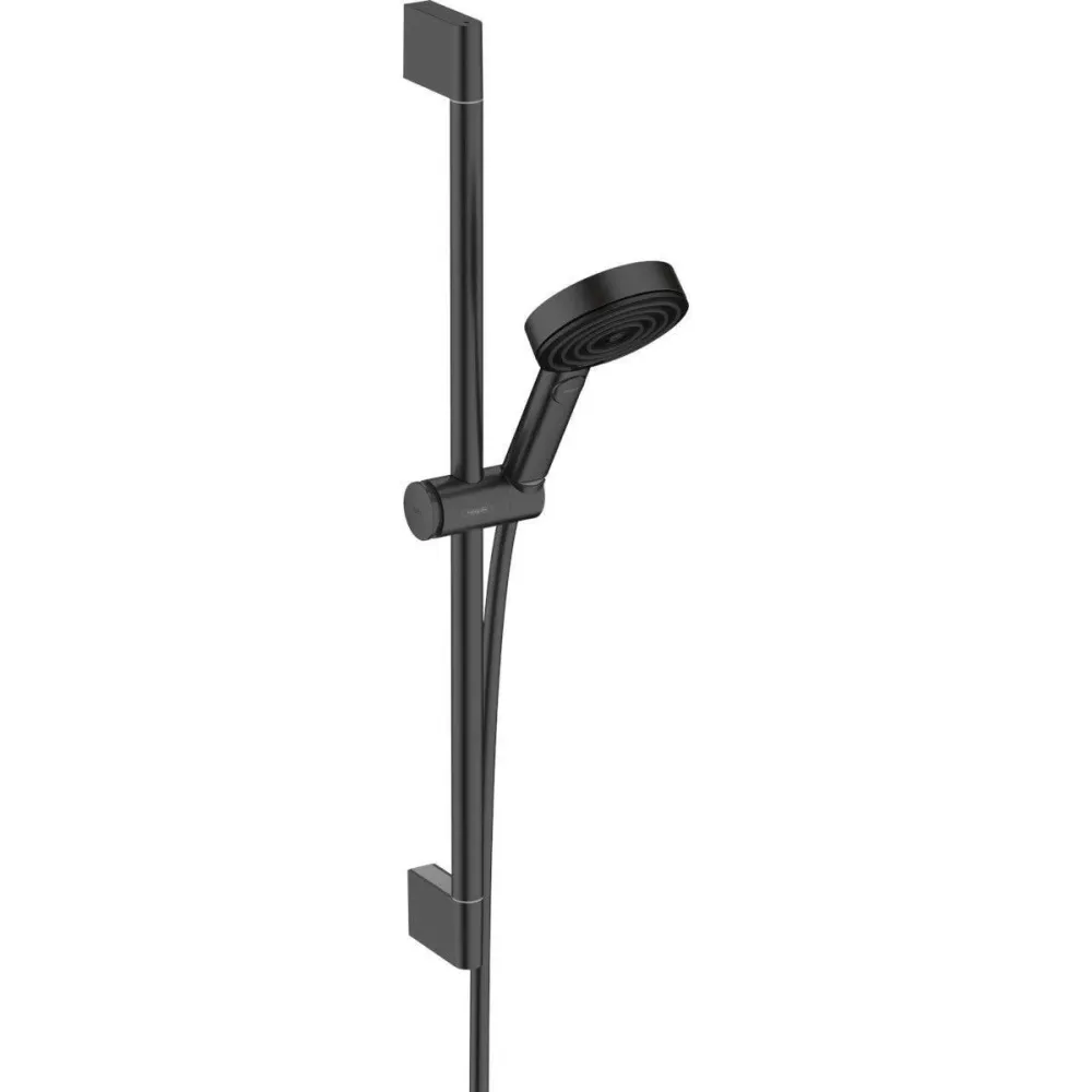 Hansgrohe Pulsify Select Zuhanyszett 105, 3 jet RelAXORation EcoSmart, 65 cm zuhanyrúd, matt fekete