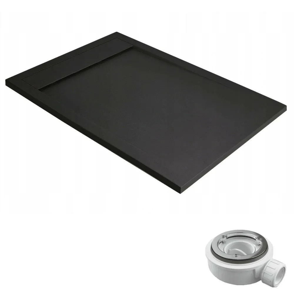 Radaway Teos F műmárvány zuhanytálca 150x80 black (HTF15080-54)