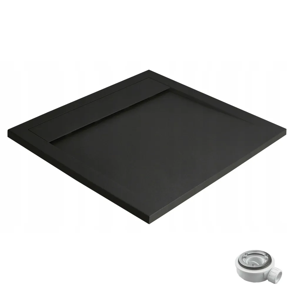 Radaway Teos C műmárvány zuhanytálca 80x80 black (HTC8080-54)